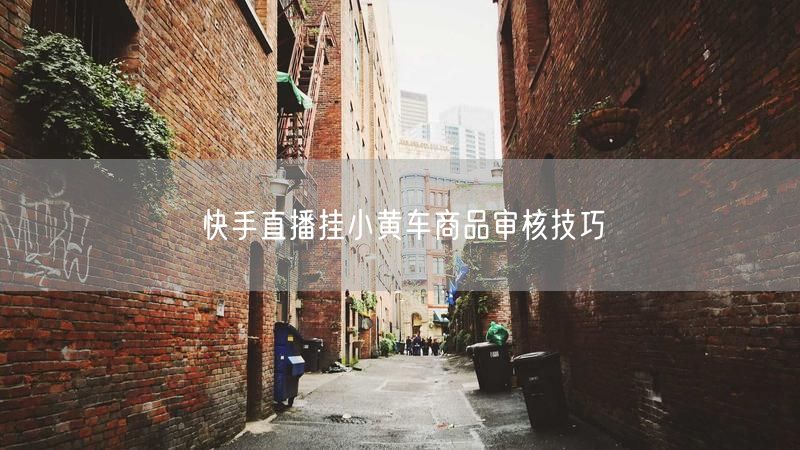 快手直播挂小黄车商品审核技巧